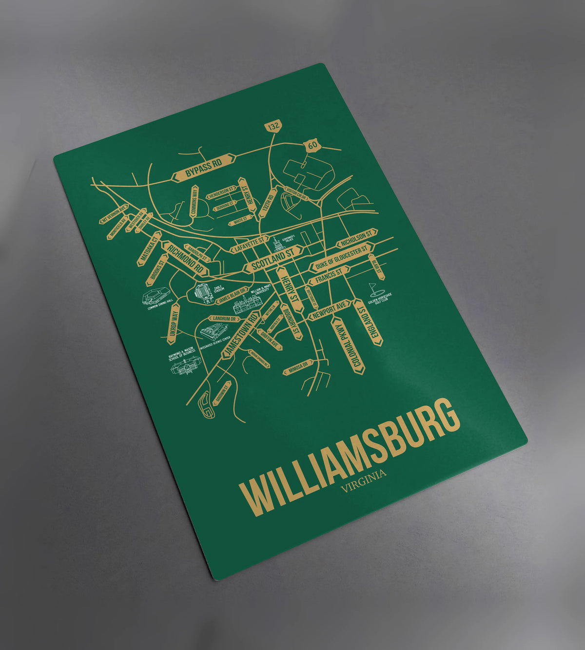 Williamsburg, Virginia street map
