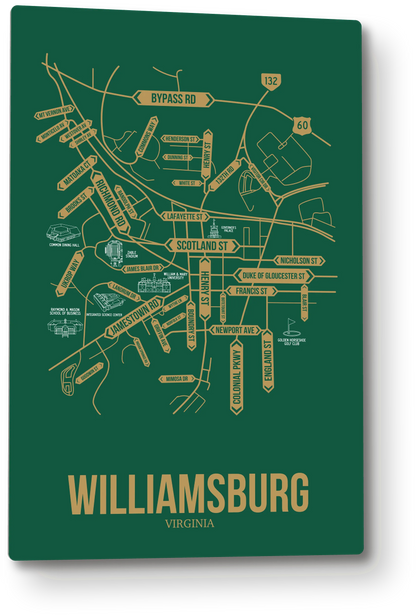 Williamsburg, Virginia street map