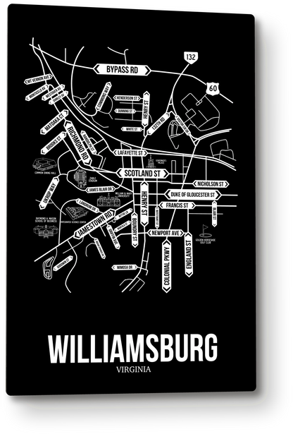 Williamsburg, Virginia street map