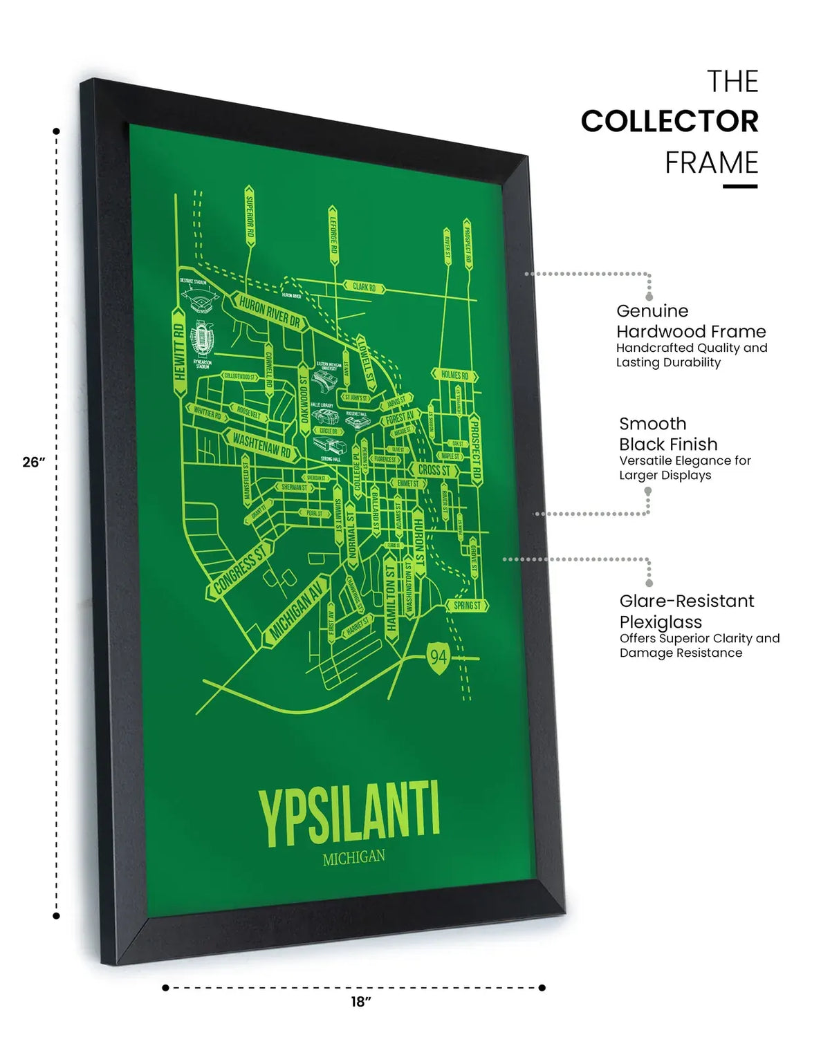 Ypsilanti, Michigan street map
