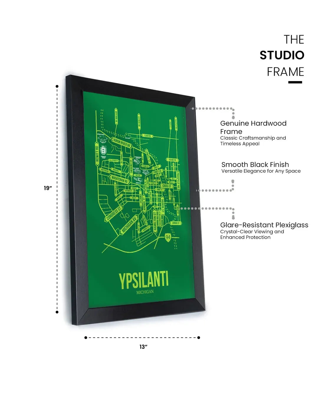 Ypsilanti, Michigan street map