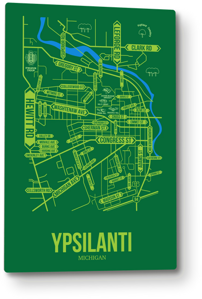 Ypsilanti, Michigan street map