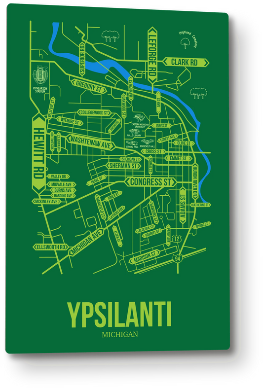 Ypsilanti, Michigan street map